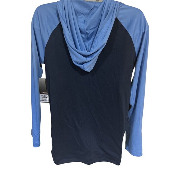 NEW Maine UMO Black Bears Colosseum Athletics Navy Blue Hooded LS Shirt Youth M - Picture 4 of 5